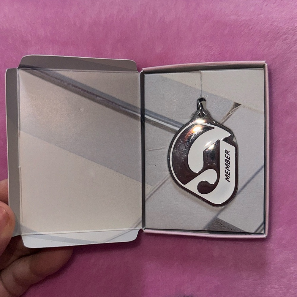 Glossier Members Only Keychain in Box